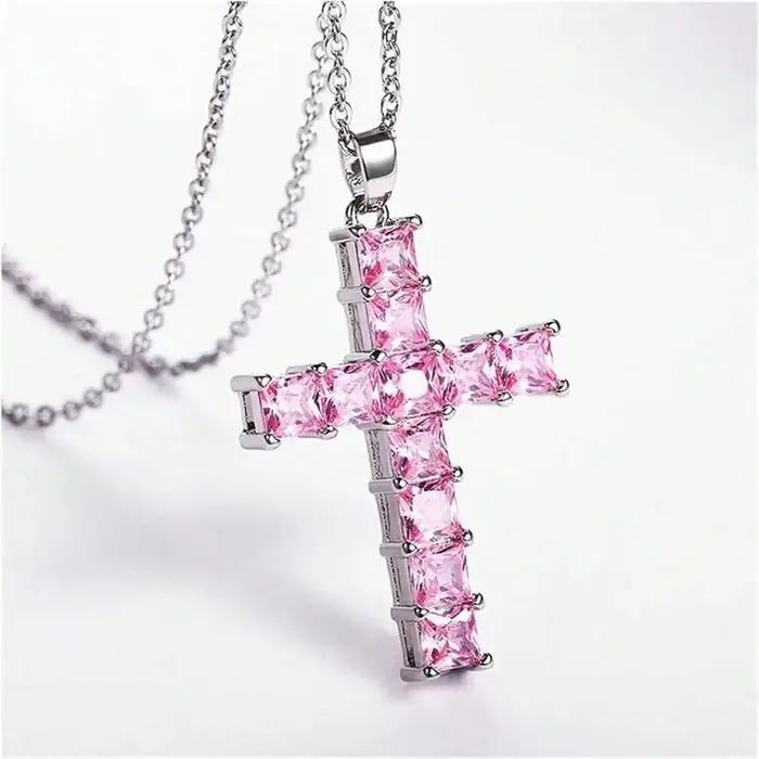 Colliers avec pendentifs multicolores en or pour femmes