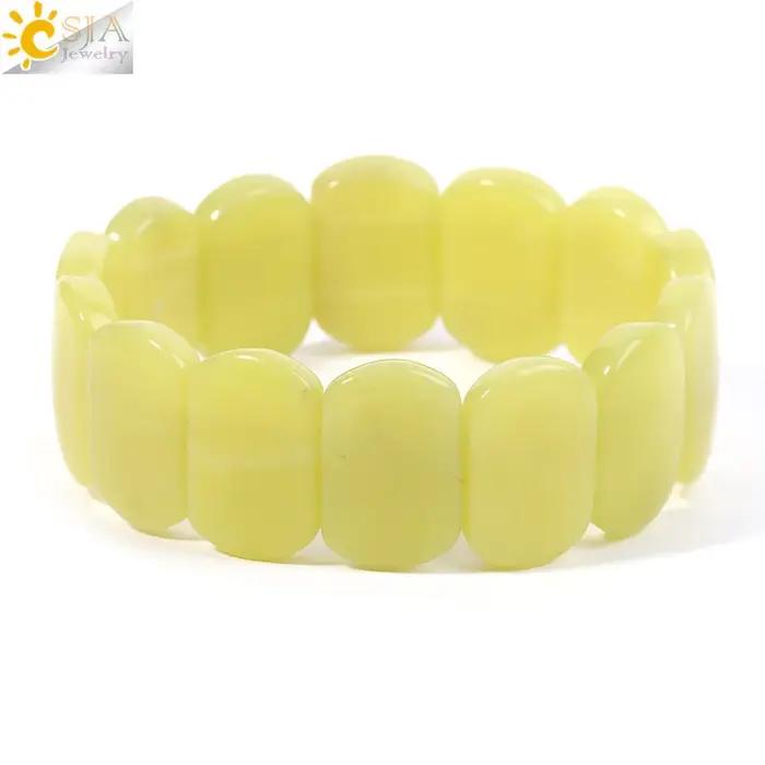 Bracelet élastique en pierre naturelle CSJA, fait main, charme en cristal, améthyste, quartz rose, b