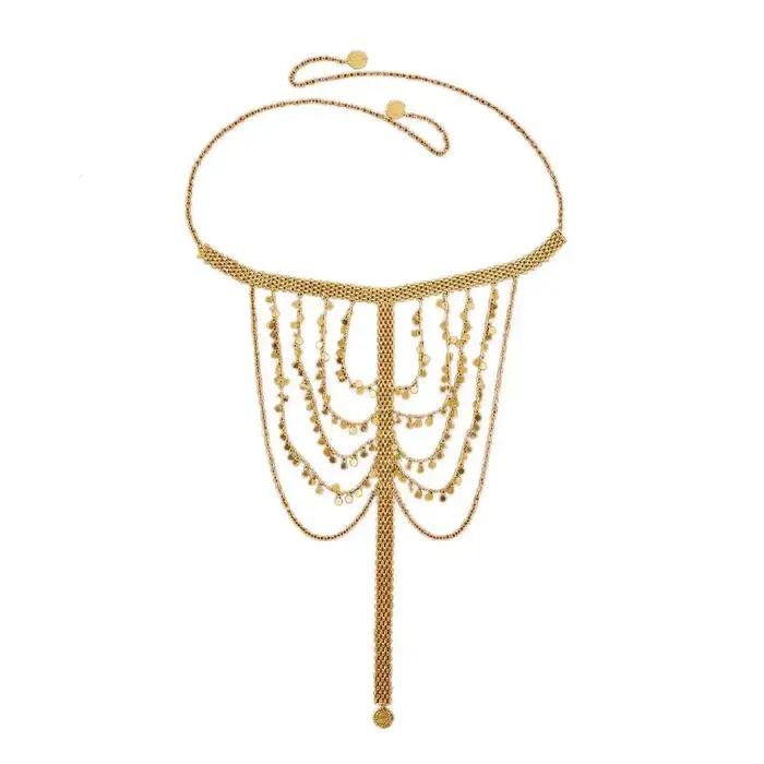 Chaîne de tête de mariée tendance style ethnique kurde