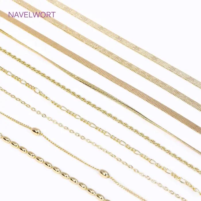 Collier en laiton plaqué or 18 carats pour femmes