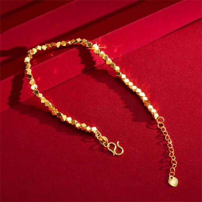 Bracelets de main perlés géométriques pour femmes