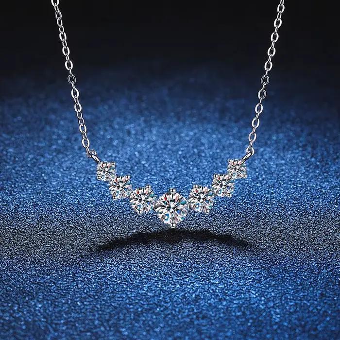 Collier pendentif en argent Sterling 925 en Zircon 5A pour femmes