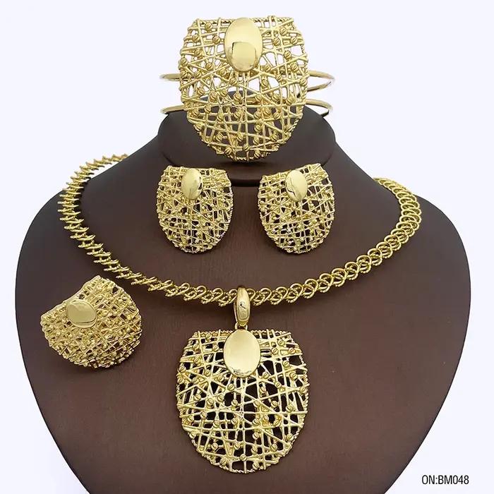 Ensemble de bijoux d'Italie Dubaï pour femmes