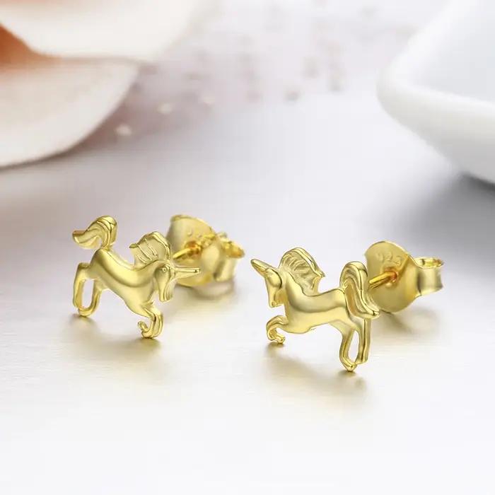 Boucles d'oreilles à vis en argent Sterling 925