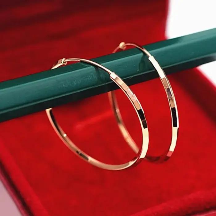 Boucles d'oreilles plaquées or rose 14 carats pour femmes