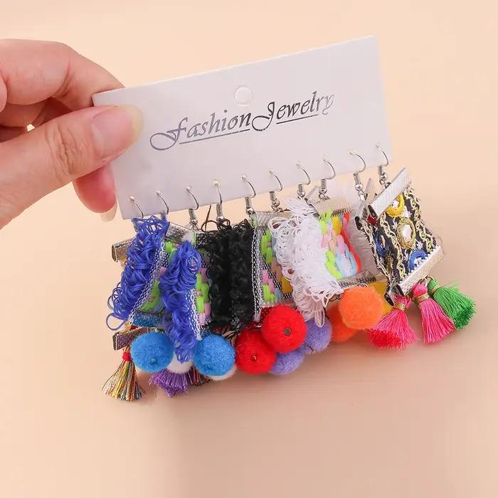 Boucles d'oreilles faites à la main pour femmes et filles
