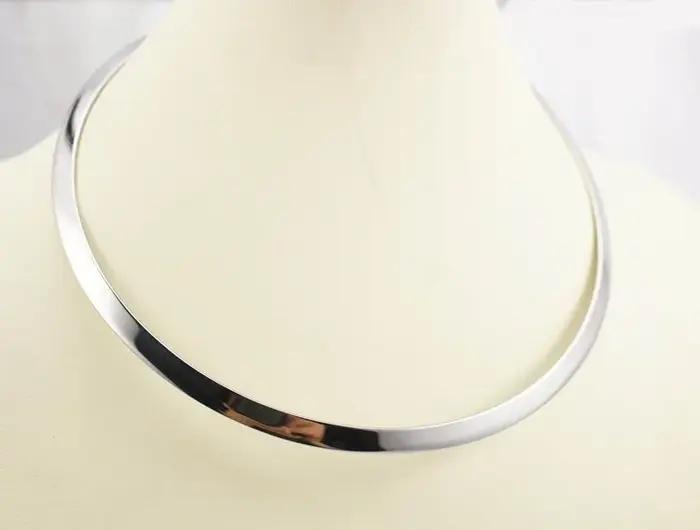 Collier Simple en acier inoxydable pour femmes
