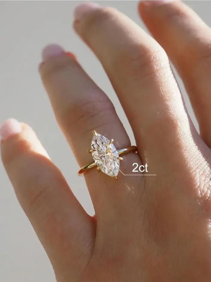 Bague classique en argent Sterling 925 pour femmes