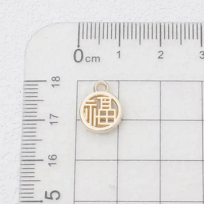 Breloques CCB porte-bonheur, 100 pièces, pendentifs Fu chinois pour bricolage, Bracelet, boucles d'oreilles, collier, fabrication de bijoux porte-bonheur, matériaux faits à la main