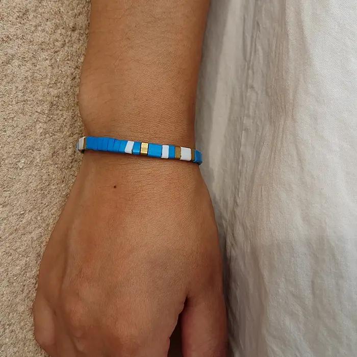 ATA YUKI TILA-Bracelet de perles colorées empilables pour femmes