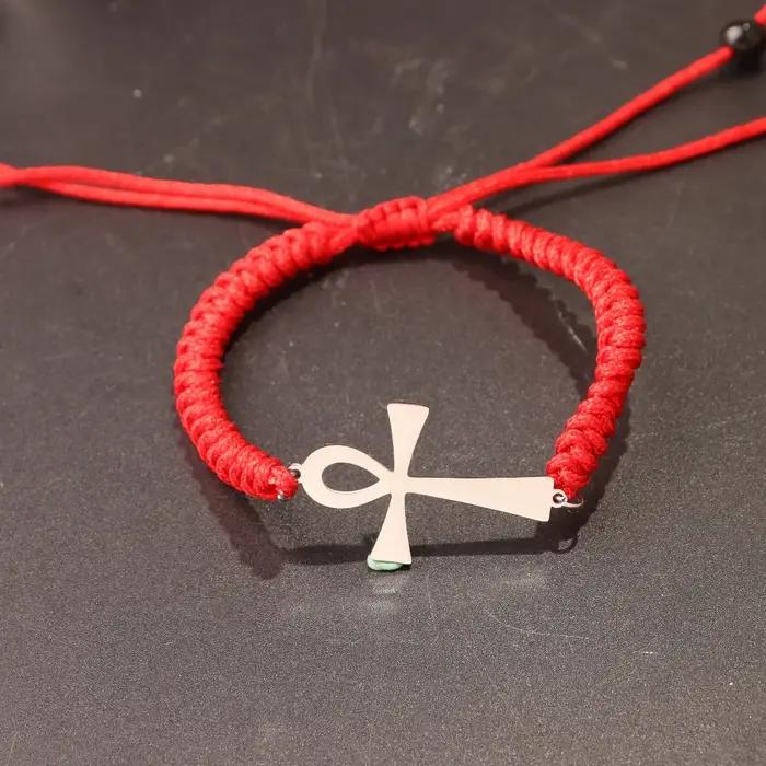Bracelet croix égyptien Ankh pour femmes et hommes