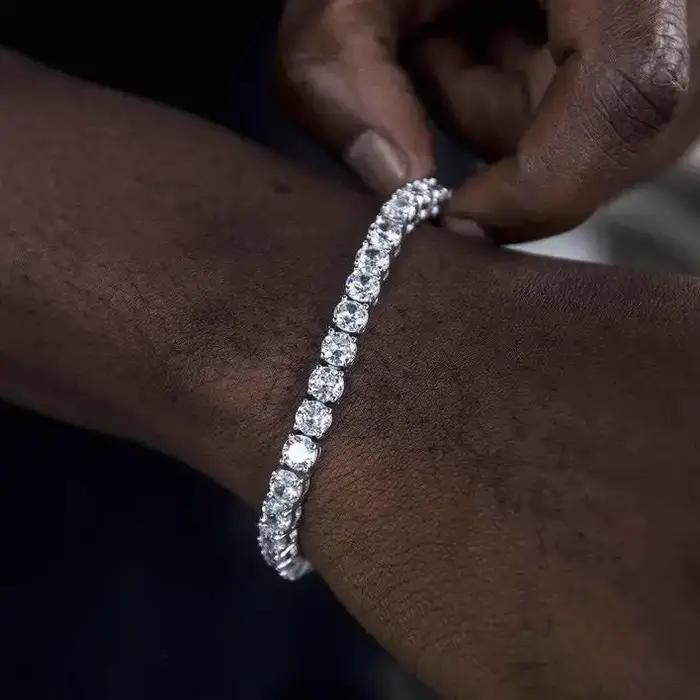 Bracelet de Tennis en cristal de luxe pour hommes