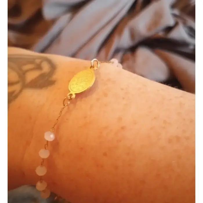 LUXUKISSKIDS chapelet jésus perles Bracelets multicolore en acier inoxydable croix chrétienne lien chaîne émail prière main bijoux cadeaux