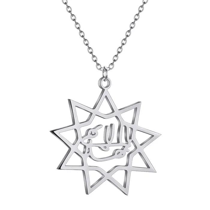 Kinitial – collier étoile de bahaisme Bahai à neuf points
