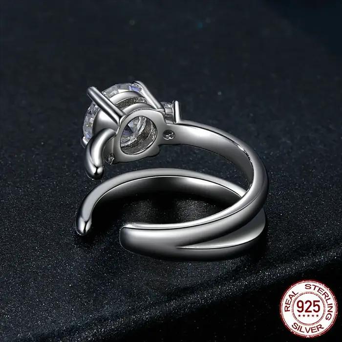 Boucles d'oreilles à Clip en Moissanite U scintillantes pour femmes en argent Sterling 925 bijoux de fête occasions spéciales partys anniversaires mariage cadeaux pour femmes