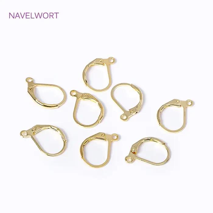 Boucles d'oreilles françaises à levier arrière plaquées or 18 carats pour bijoux personnalisés en argent sterling à offrir pour femmes occassions spéciales