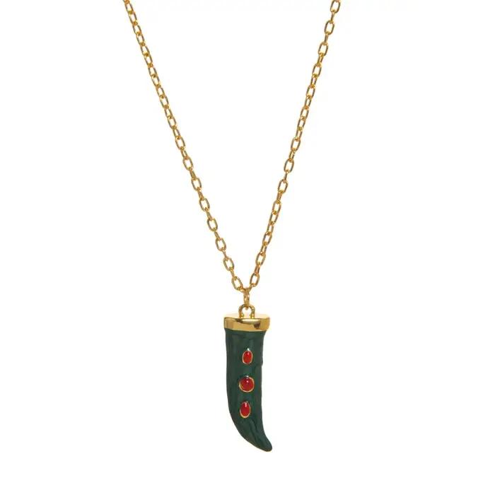 Collier de perles de chili colorées rétro à la mode avec sensation haut de gamme
