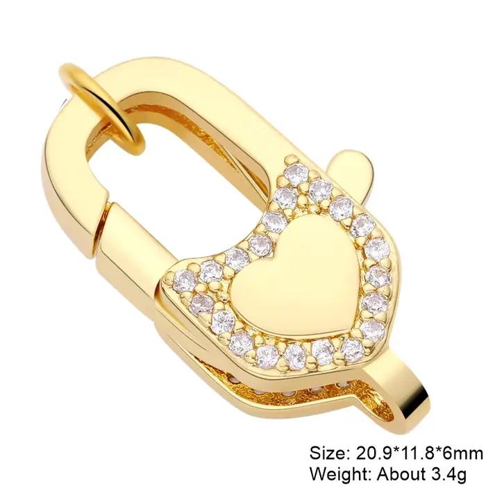 Juya 18K véritable plaqué or fabrication de bijoux montages à la main créatif connecteur attaches pe