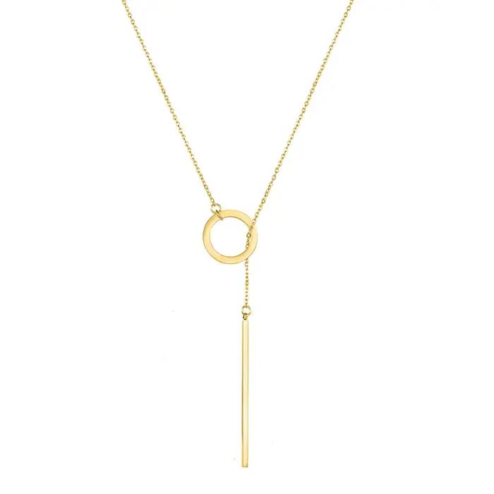 Collier minimaliste en acier inoxydable eManco pour femme