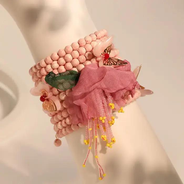 Bracelet Bohème Avec Perles Et Motif Floral Fait Main Pour Femme Et Fille Occasion Spéciale Ou Journée Ordinaire
