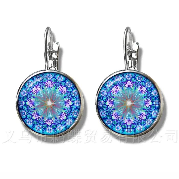 Boucles d'oreilles de Yoga au henné indien classique