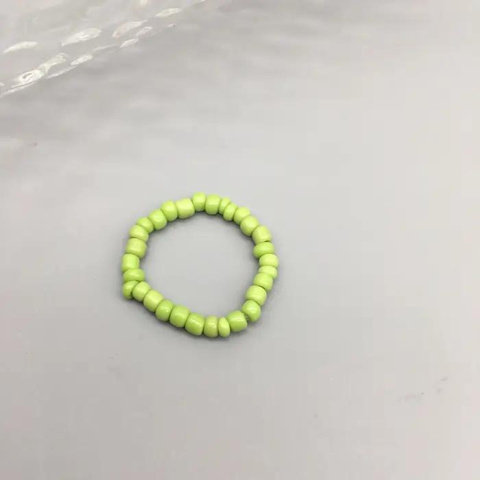 Bagues en perles de rocaille simples pour femmes