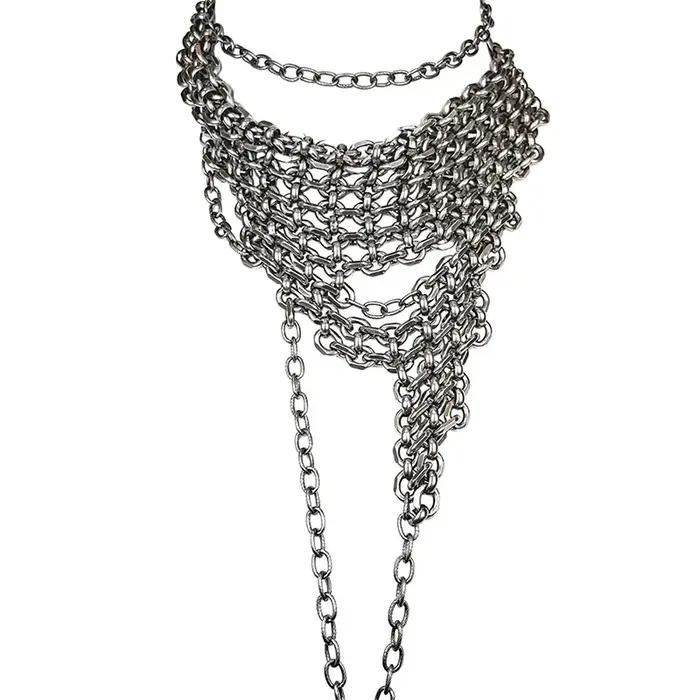 ZHUHE – collier à pièces irrégulières dans le Style Cyberpunk