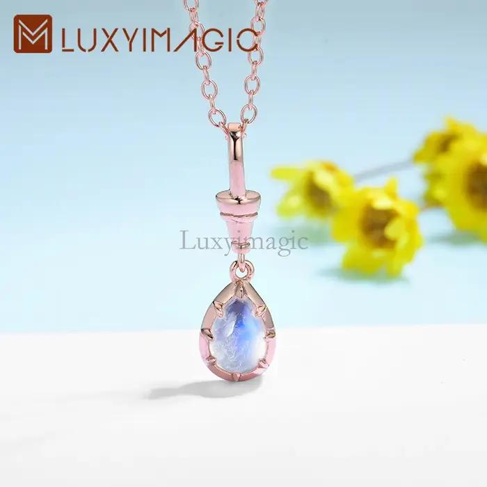 Luxyimagic – collier en pierre de lune pour femmes