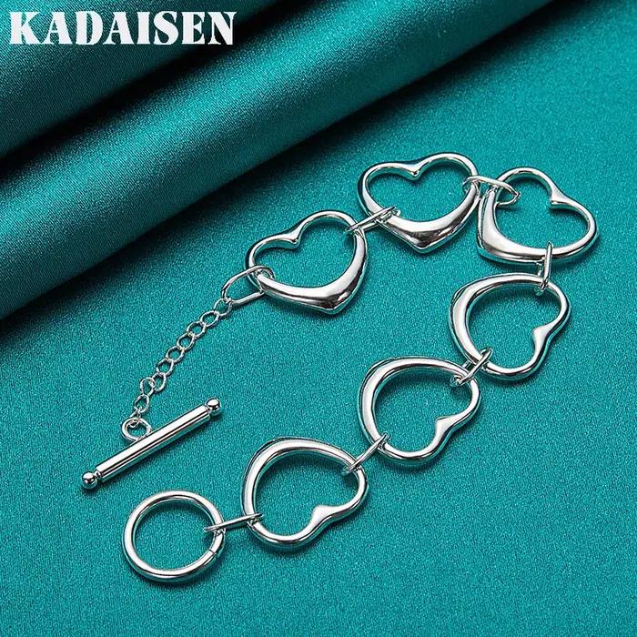 Bracelet chaîne en argent Sterling 925 pour femmes