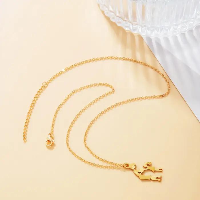 Collier pendentif famille maman fille pour femmes