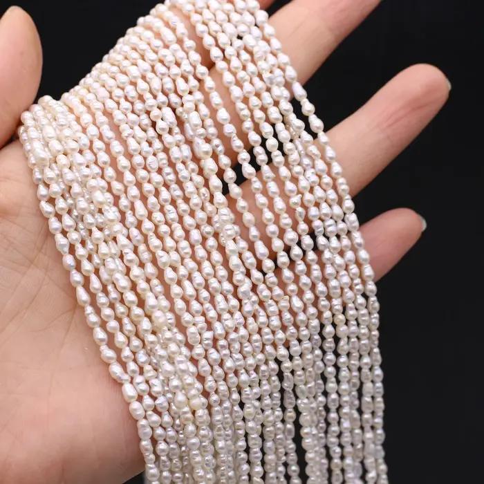 Collier de Perles d'Eau Douce Naturelles Blanches pour Femme, Délicat, Cadeau d'Anniversaire, Bijoux