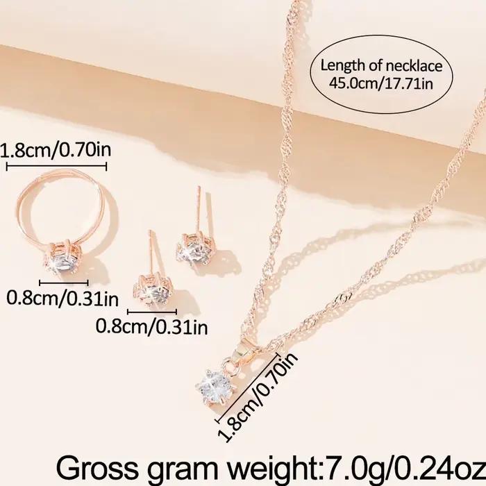 Ensemble de bijoux en cristal de mode polyvalent