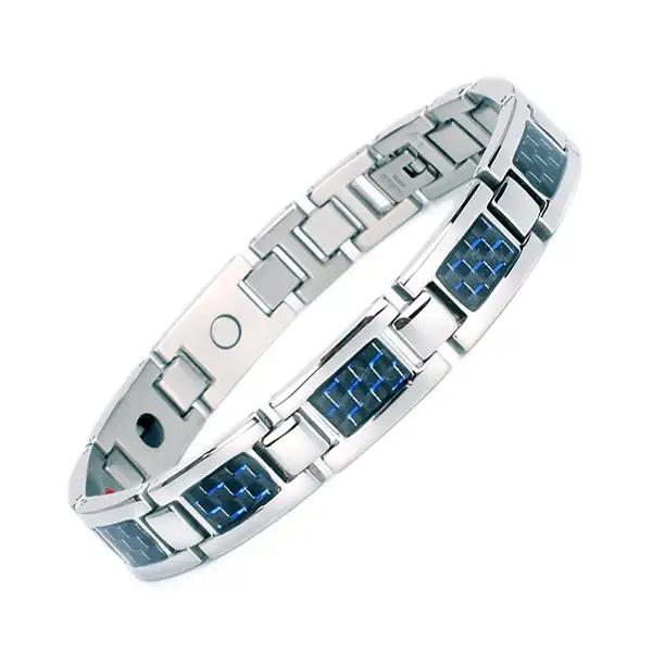 Oktrendy – Bracelet magnétique en Germanium pour hommes, Bracelet de Tennis Bio magnétique en titane