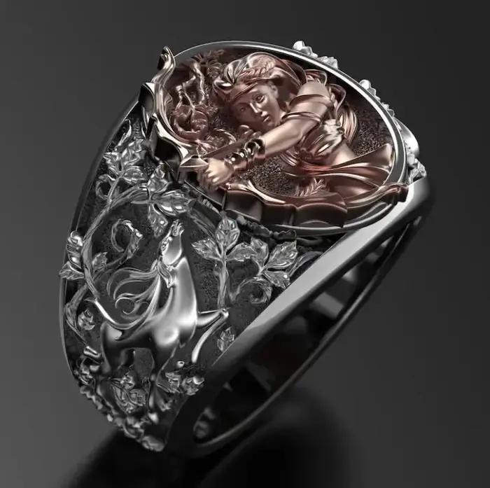 Bague Déesse Grecque Antique - Bague Ouverte Polyvalente Tendance