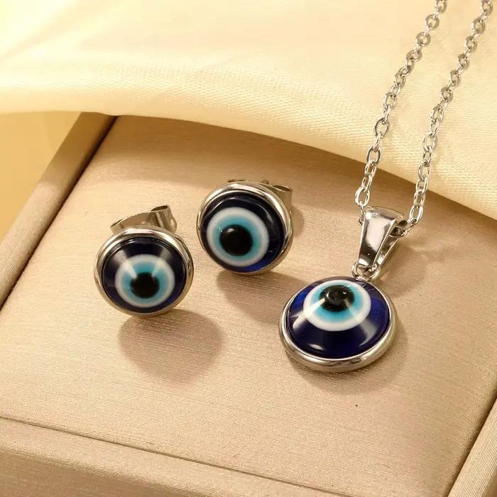 Ensemble de bijoux ronds minimalistes ASONSTEEL pour femmes, design moderne, acier inoxydable, or plaqué, pour occasions spéciales et tenues quotidiennes