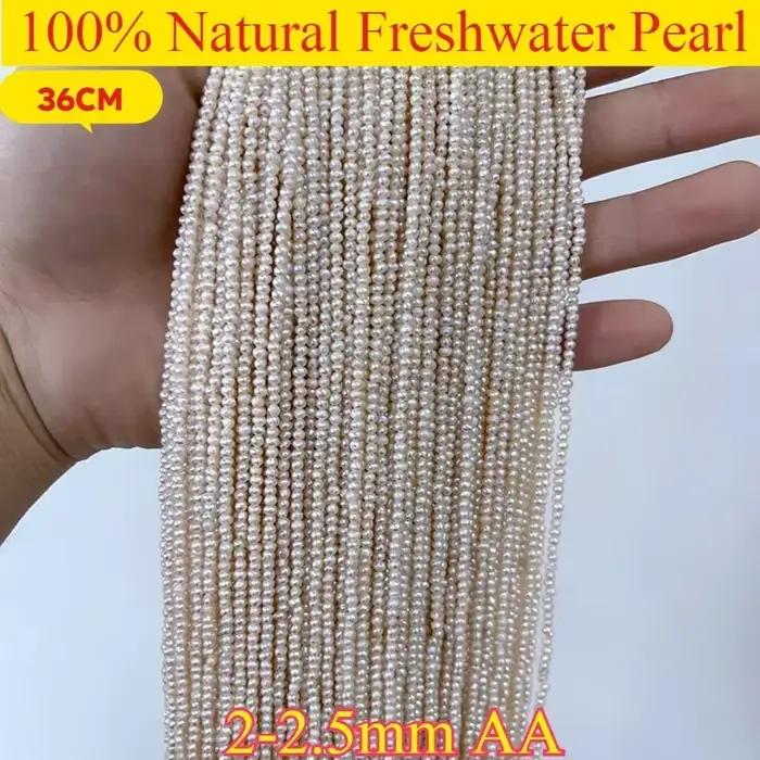 Perles d'eau douce presque rondes de qualité AA pour bijoux personnalisés à offrir pour les femmes occasions spéciales
