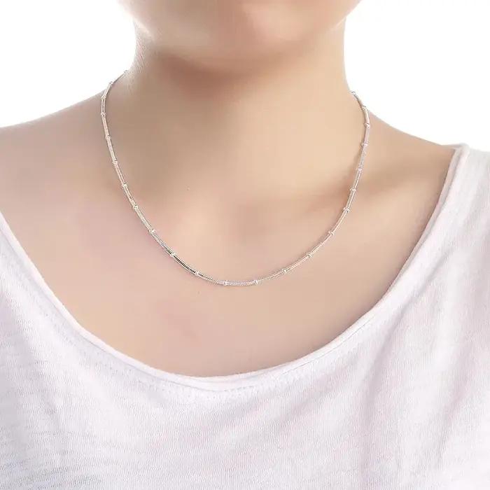 Collier en argent Sterling 45-50cm
