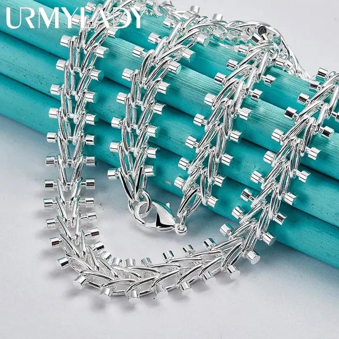 URMYLADY – collier de perles à Double rangée en argent Sterling 925 pour femmes