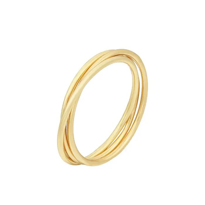 Bague en or 14K bague infinité résistante au ternissement élégante pour femmes occasions spéciales alliance de mariage hypoallergénique