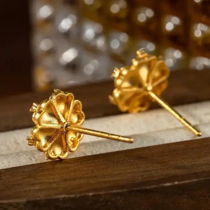 Boucles d'oreilles exquises en argent Sterling 925 pour femmes