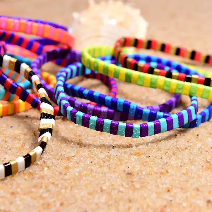 Lune fille coloré Miyuki Bracelets pour femme à la mode charme Wrap Tila Delica perles Boho Surf Pulseras Mujer bijoux livraison directe