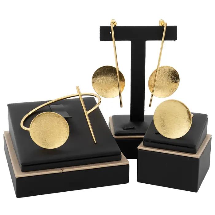 Ensemble de bijoux plaqués or 18 carats pour femmes