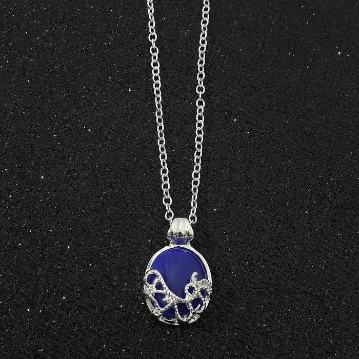 Film populaire Vampire Diaries collier Elena Gilbert Vervain romantique cristal pendentif collier po