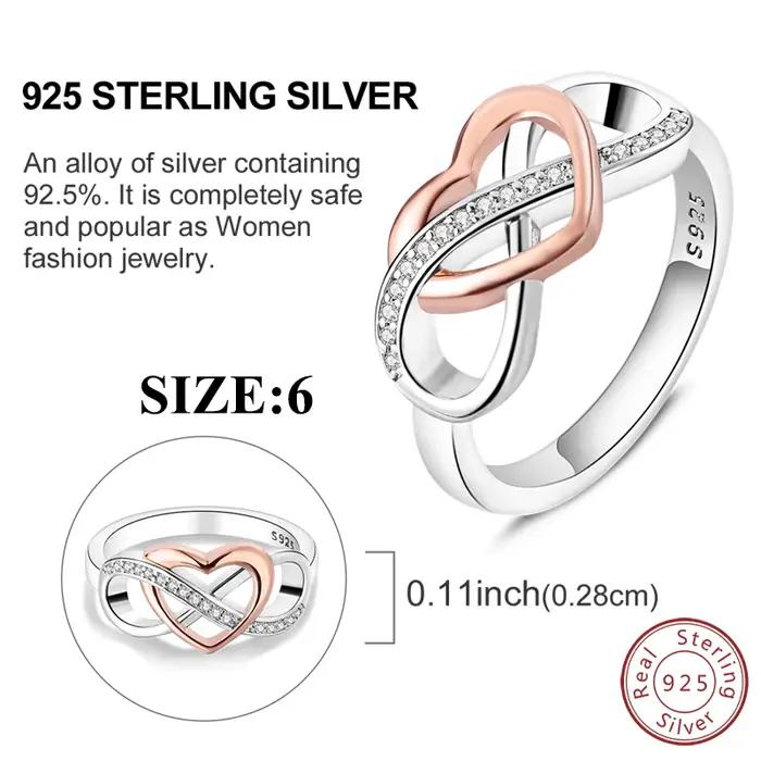 Boucles d'oreilles et bague en argent Sterling 925 originales