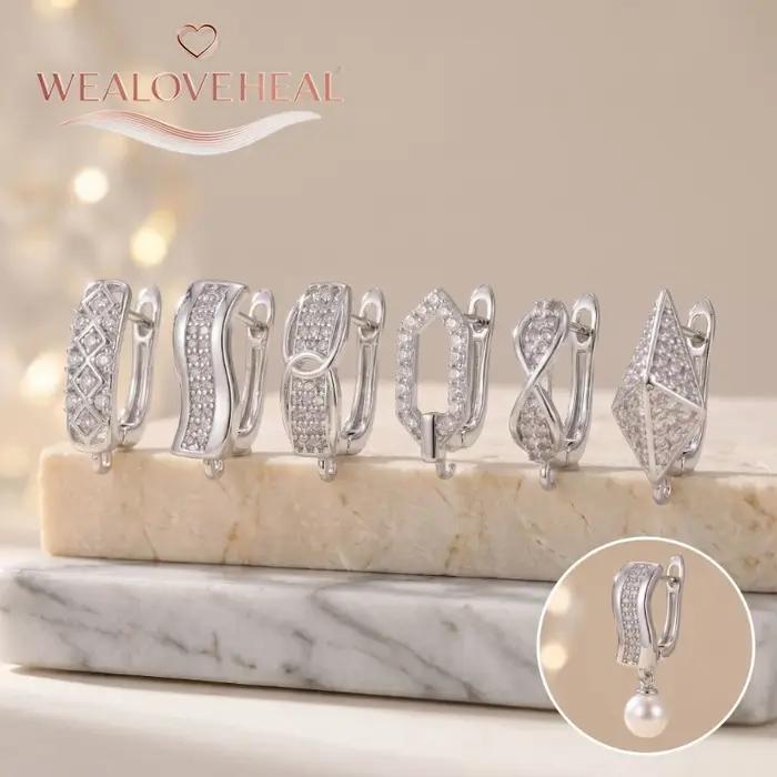 Crochets de boucles d'oreilles de luxe à fermoir levier