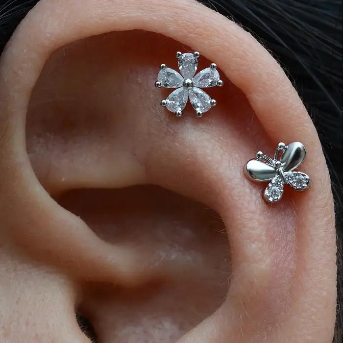 Boucles d'oreilles Helix Piercing CZ pour femmes