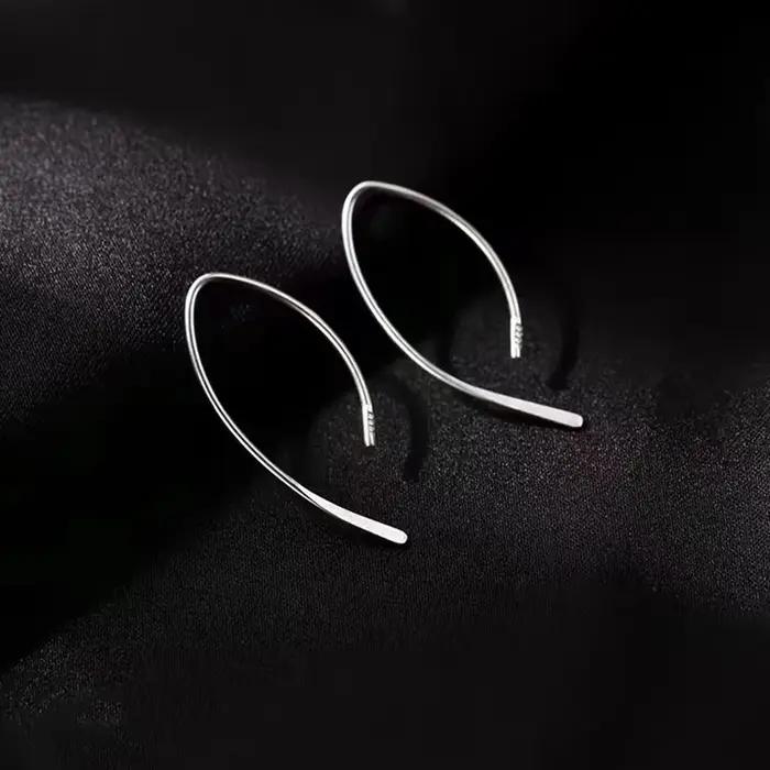 Boucles d'oreilles en argent Sterling 925 véritable pour femmes