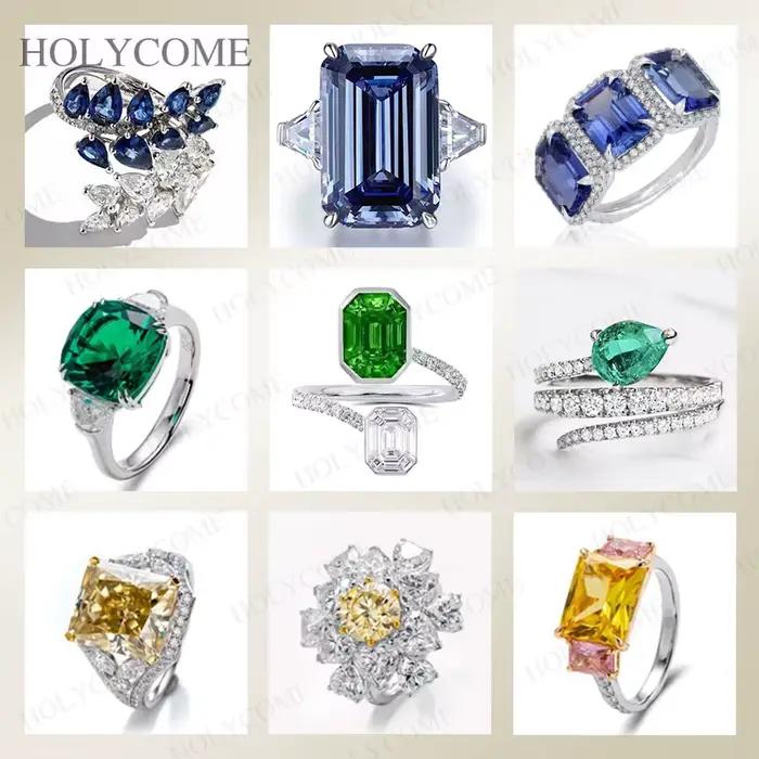 Bagues personnalisées sur mesure en diamant de laboratoire