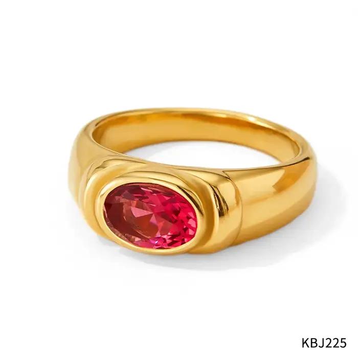 Bague en pierre naturelle imperméable pour femmes