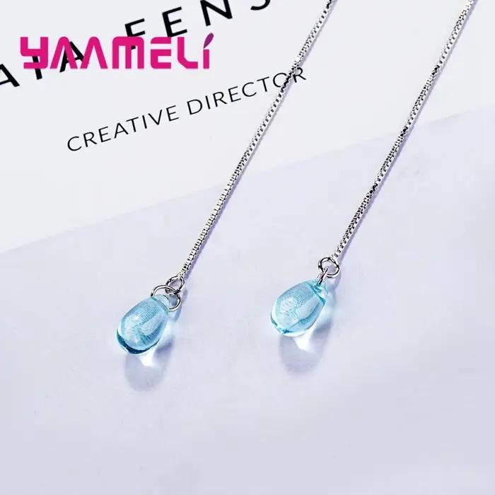 Boucles d'oreilles longues pendantes pour femmes